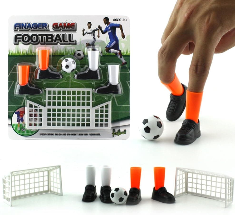 Alasida Finger Football Game Sets with Two Goals Funny Family Party Finger Soccer Game