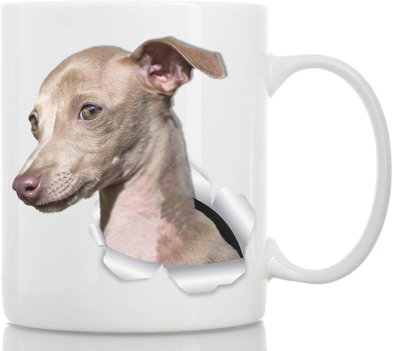 Winston & Bear Cute Greyhound Mug – Greyhound Dog Ceramic Coffee Mug - Perfect Greyhound Gifts - Funny Cute Greyhound Dog Coffee Mug for Dog Lovers and Owners (11oz)