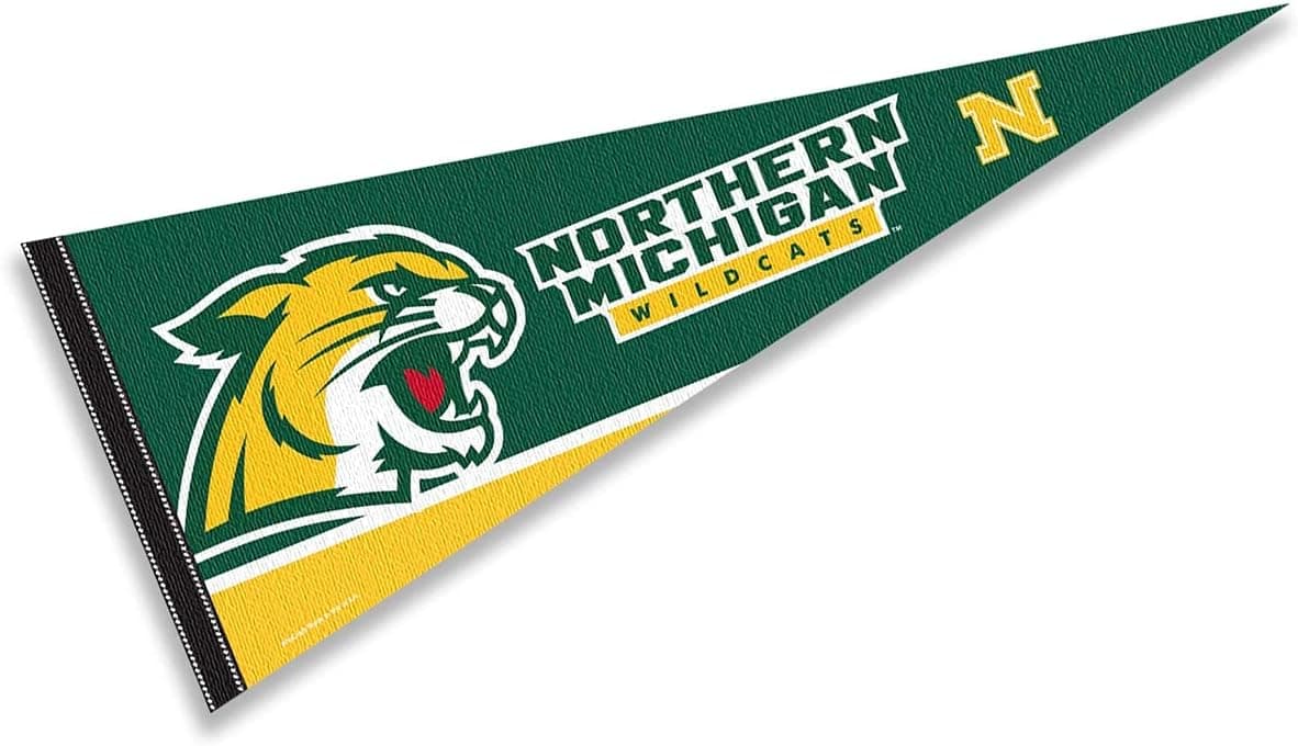 Northern Michigan Wildcats Pennant Full Size Felt
