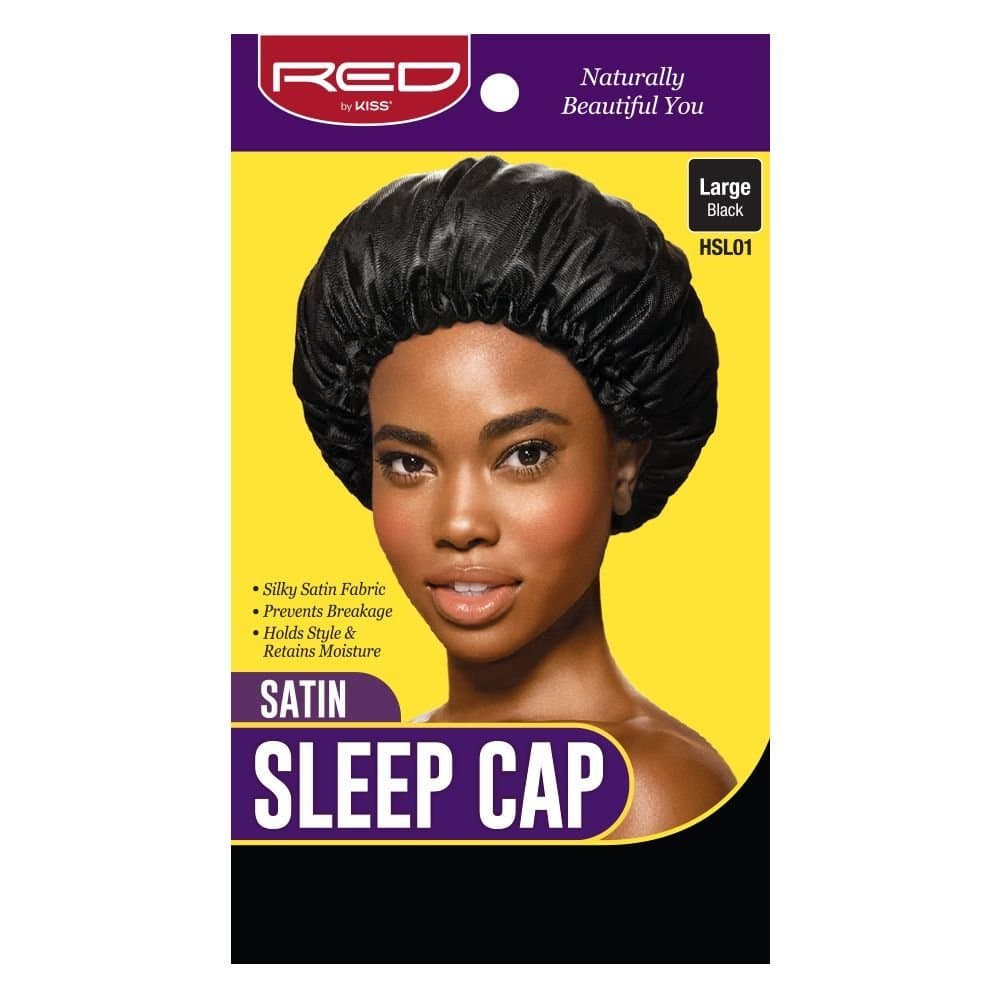 Red By Kiss Satin Sleep Cap (Large)