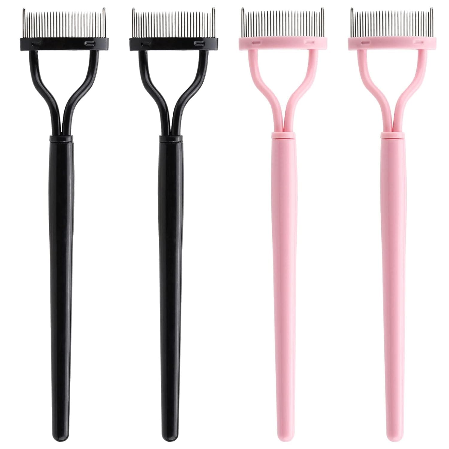 4 Pcs Eyelash Separator Metal Teeth Mascara Comb Eyelash Definer Lash Separator Tool