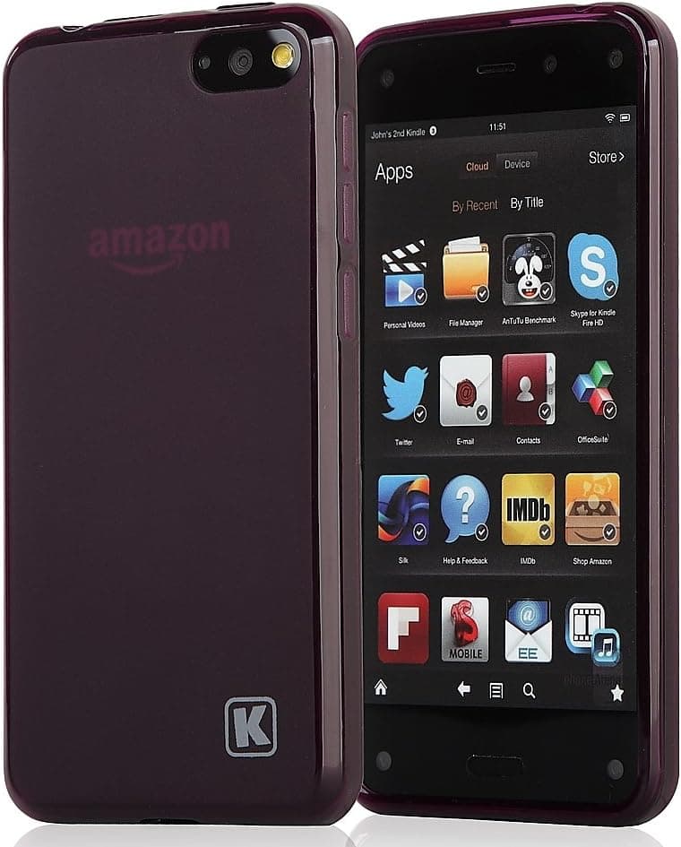 KAYSCASE Slim Soft Gel Cover Case for Amazon Fire Smartphone 2014 Version (Royal)