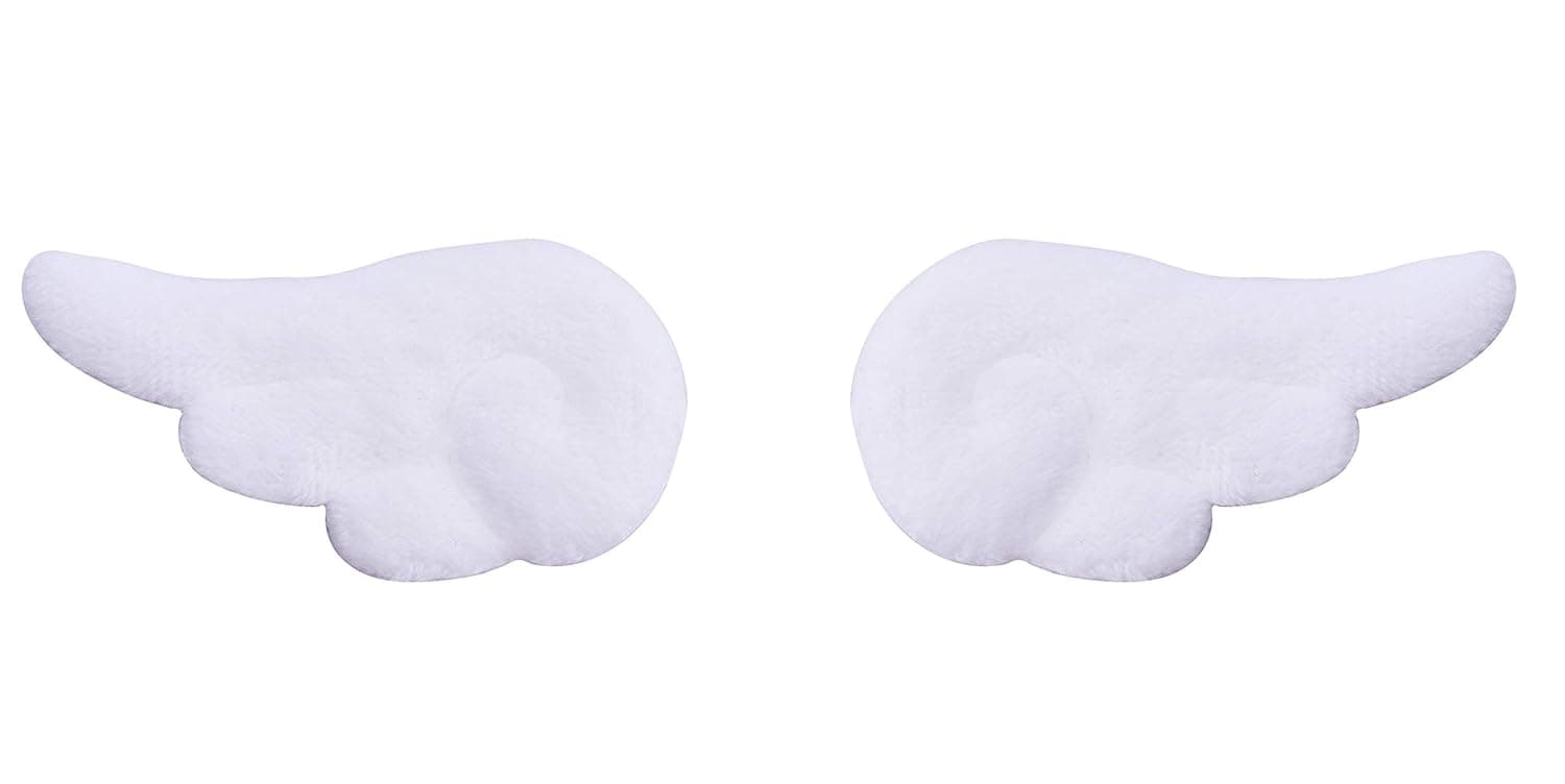 Ruwado Angel Wing Hair Clips Soft White Non Slip Hair Clamps Cute Cartoon Adorable Hair Accessories for Women Girls Hair Décor Thick Hair (White)