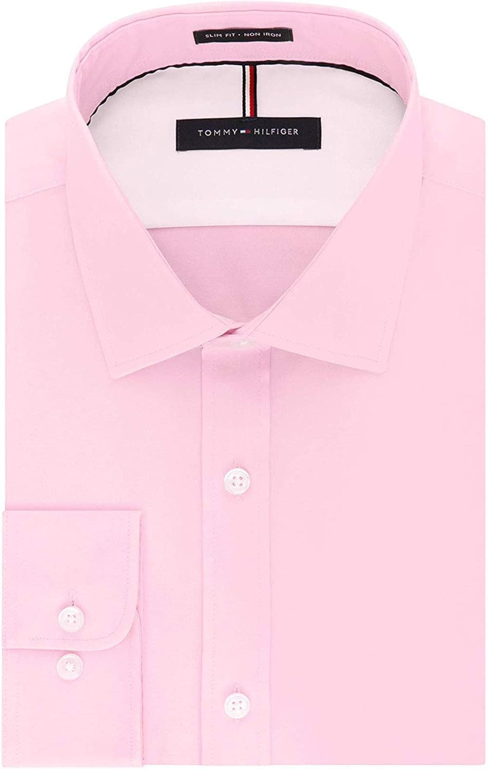 Tommy Hilfiger Men Slim Fit Long Sleeve Dress Shirt