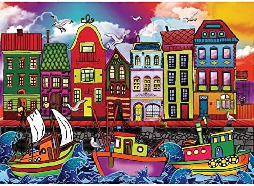 JaCaRou Puzzles Fishing Port 2000 PCES