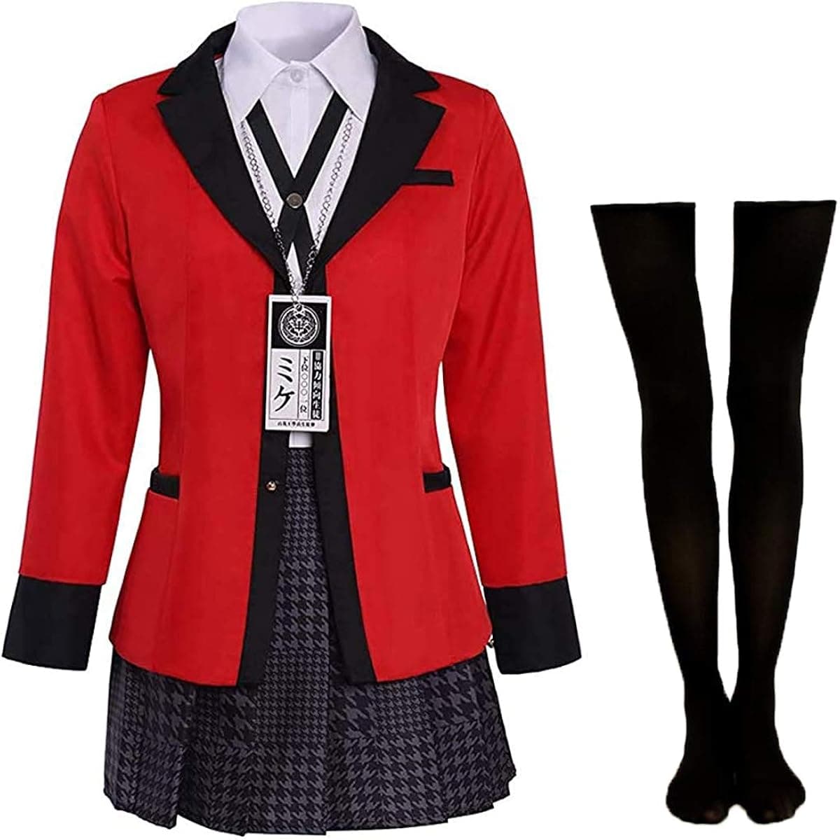 Rickem Anime Halloween Cosplay Yumeko Costume Runa Cosplay School Uniform Full Set for Women