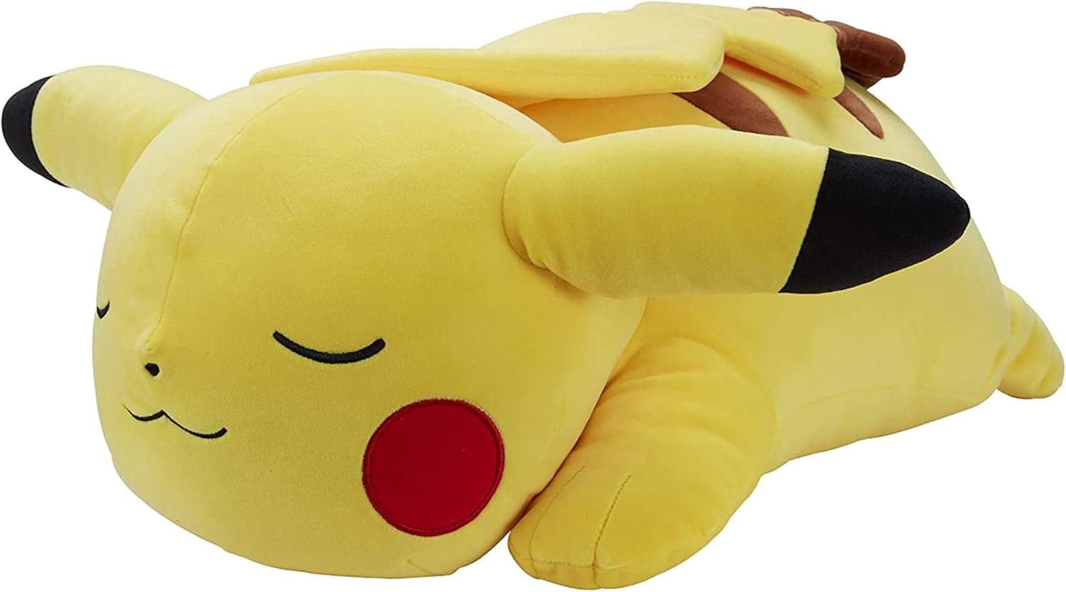 Pokemon 18” Plush Sleeping Pikachu - Cuddly Must Have Fans - Perfect for Traveling, Car Rides, Nap/ Play Time!