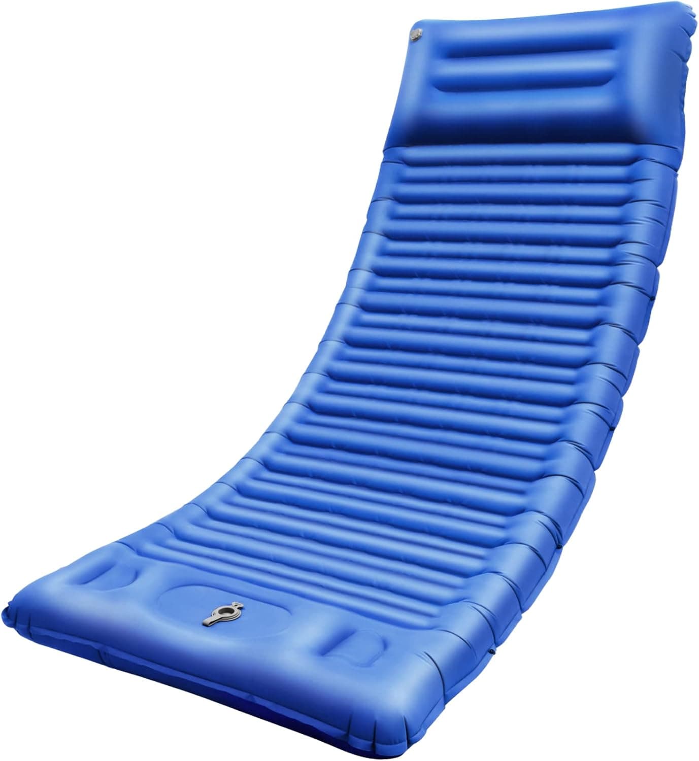 Camping Self Inflating Sleeping Pad - Extra Thick 4” Ultralight & Durable Air Mattress, Lightweight, Insulated Mats with Inflatable Pump - Connectable Wide Two-Person Sleep Mat for Backpacking Hiking
