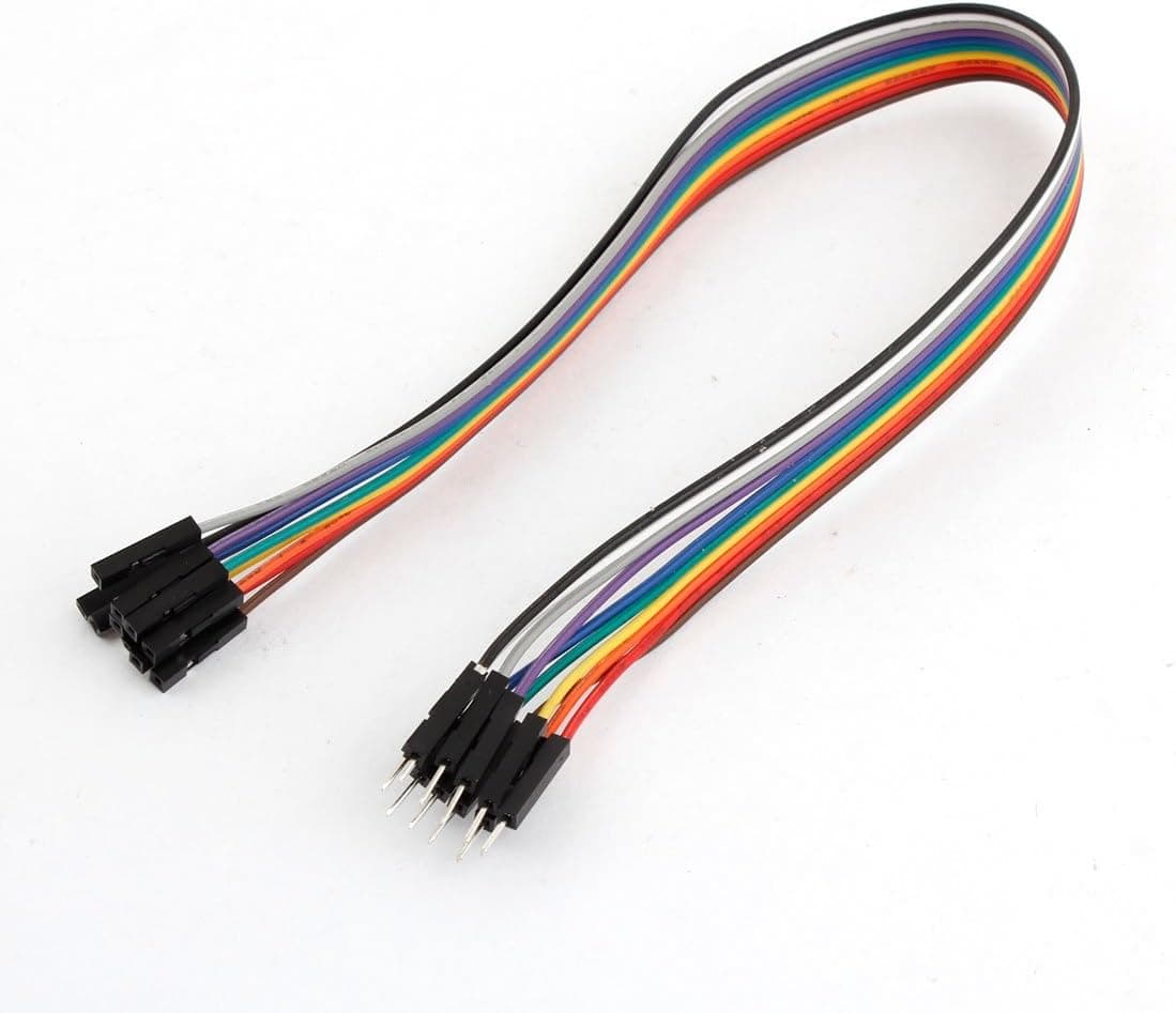 uxcell 32cm Long 10 Pins Male to Female Wire Jumper Cable Line Connector