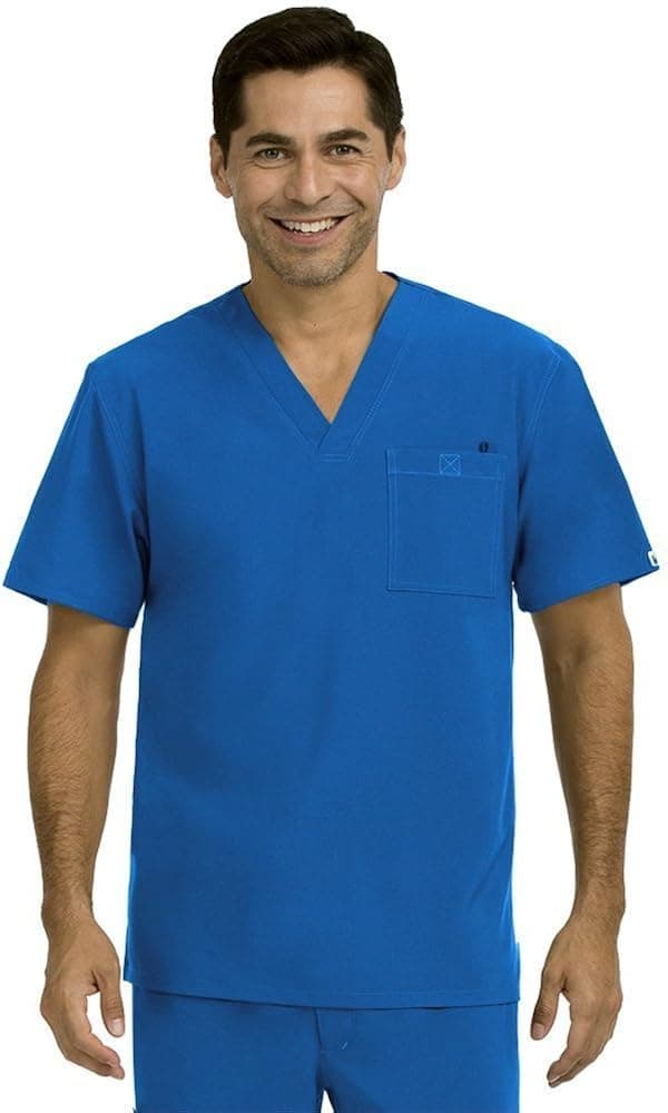 Med Couture Men's Performance 1-Pocket Scrub Top