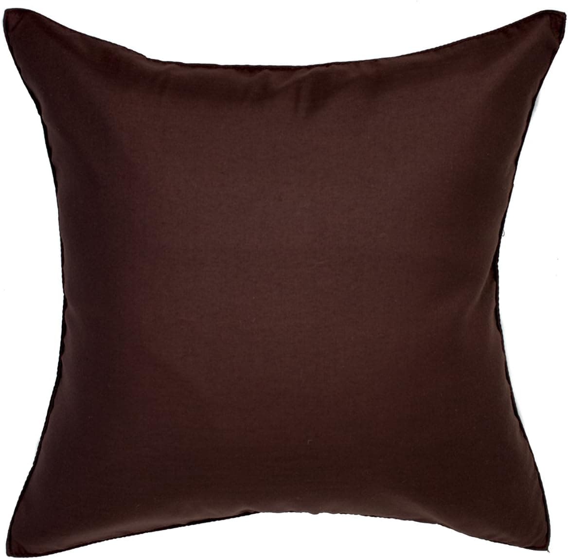 Avarada 16x16 Inch (40x40 cm) Solid Decorative Throw Pillow Covers Case Cushion Cover for Sofa Couch Chair Bed Back Zipper Insert Not Included Brown