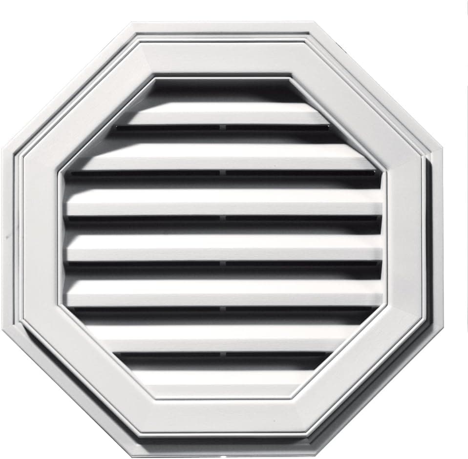 Builders Edge 120012222117 Vent, Bright White