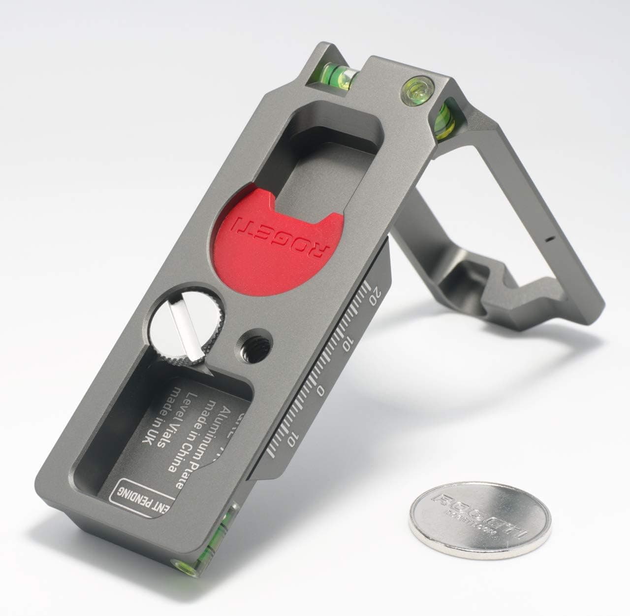 ROGETI QRL L Shape Bracket Quick Release Plate with Built in Level Vials for Sony A7RIII A7III A9 A7M3 A7R3