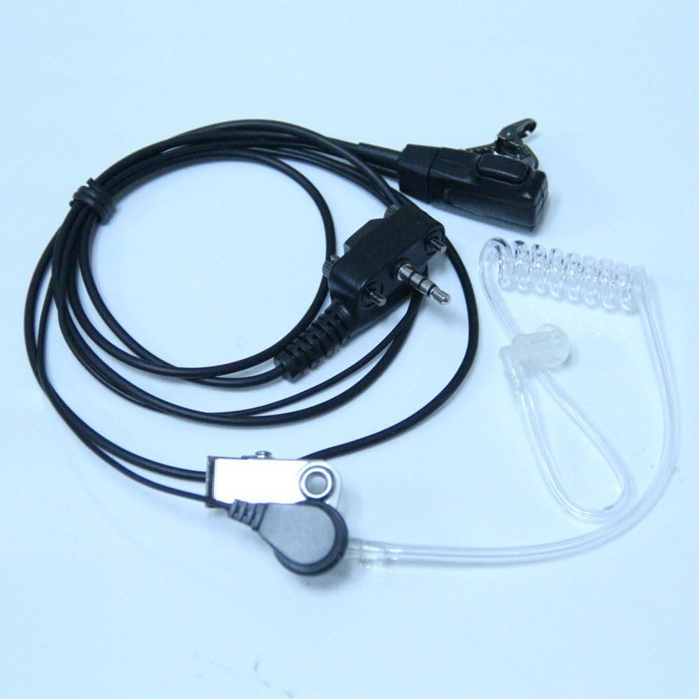 Covert Acoustic Tube Bodyguard Earpiece Headset with Microphone for Yaesu Vertex Radio VX-231