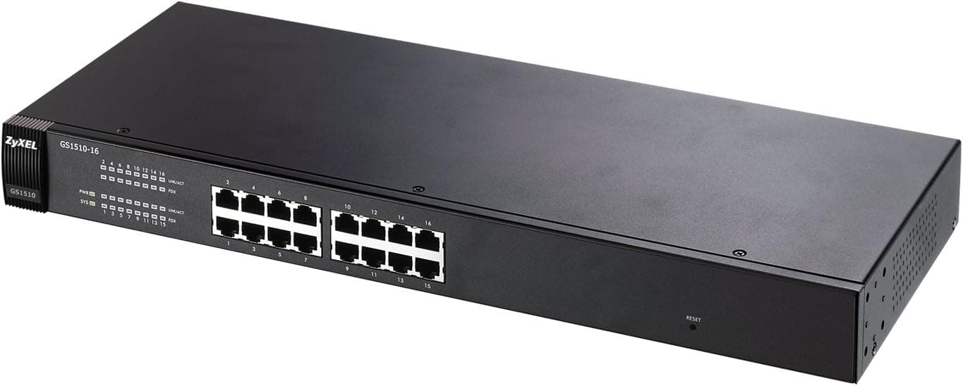 ZyXEL Web-Managed 16-Port Gigabit Ethernet Switch (GS1510-16)