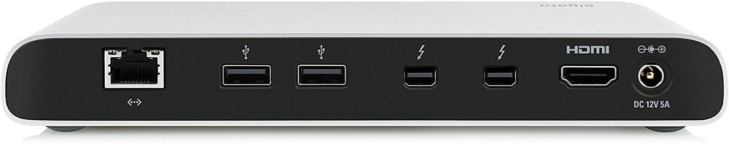 Elgato Thunderbolt 2 Dock with 50 cm Thunderbolt Cable, 20Gb/s, 4K Support, 2X Thunderbolt 2, 3X USB 3.0, Audio Input and Output, Gigabit Ethernet, Aluminum Chassis (Renewed)