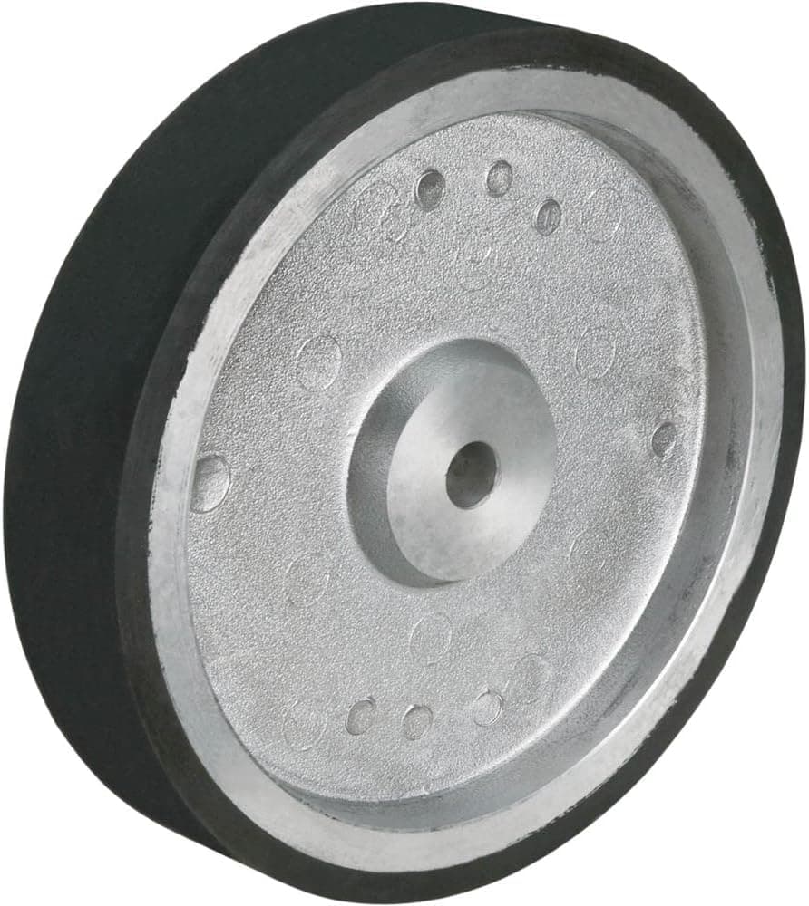 Grizzly Industrial G9242-10" Aluminum/Rubber Wheel for G1015