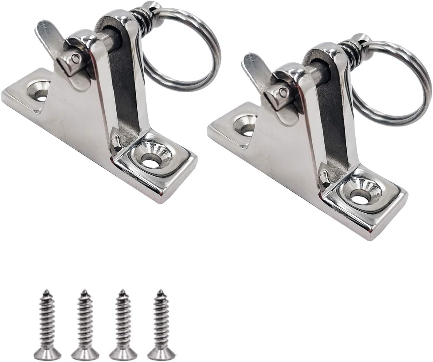SHENGHUISS Bimini Top Deck Hinge 316 Stainless Steel Bimini Top Fitting Hardware for Boat Yacht