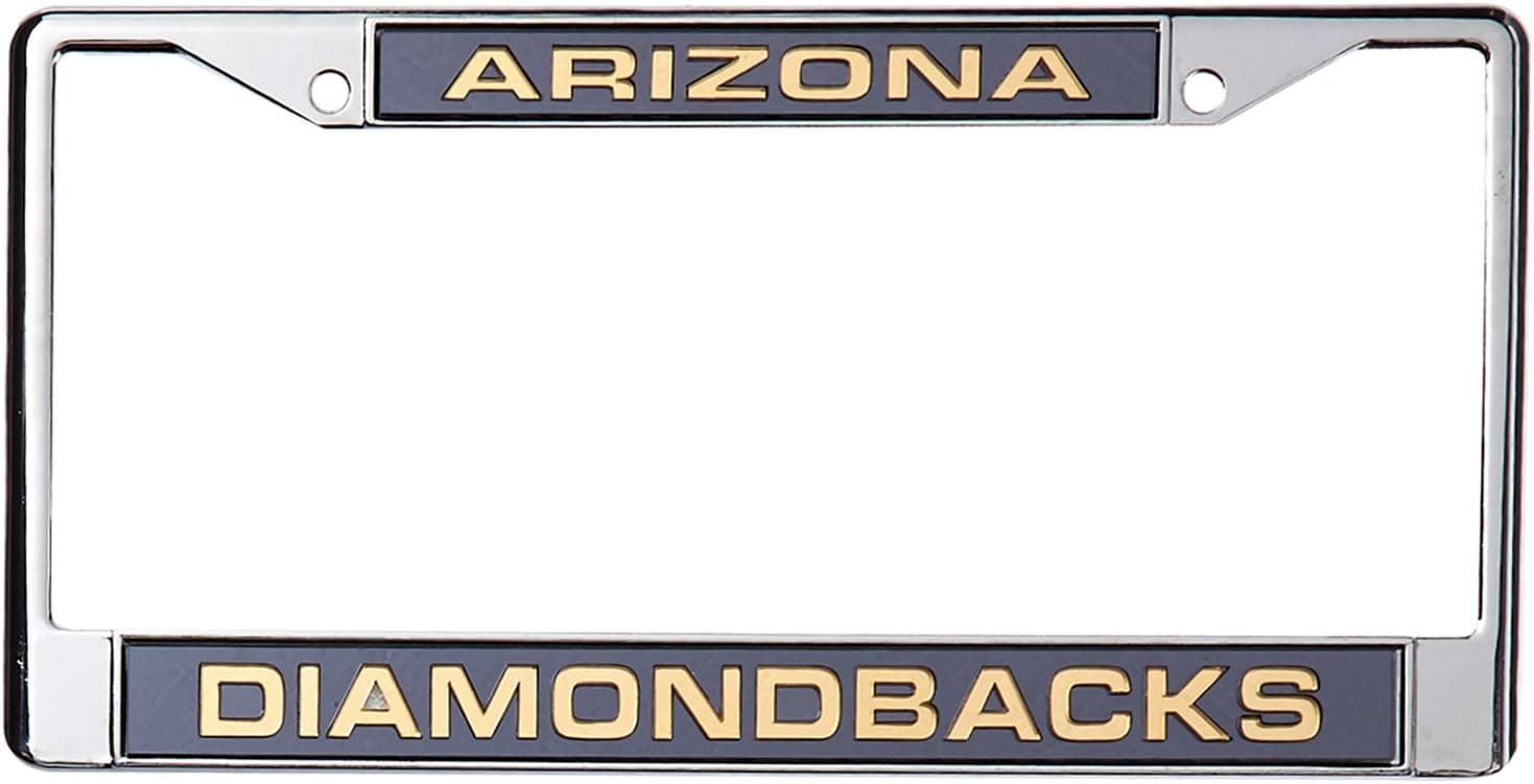 Rico Industries MLB Laser-Cut Chrome License Plate Frame