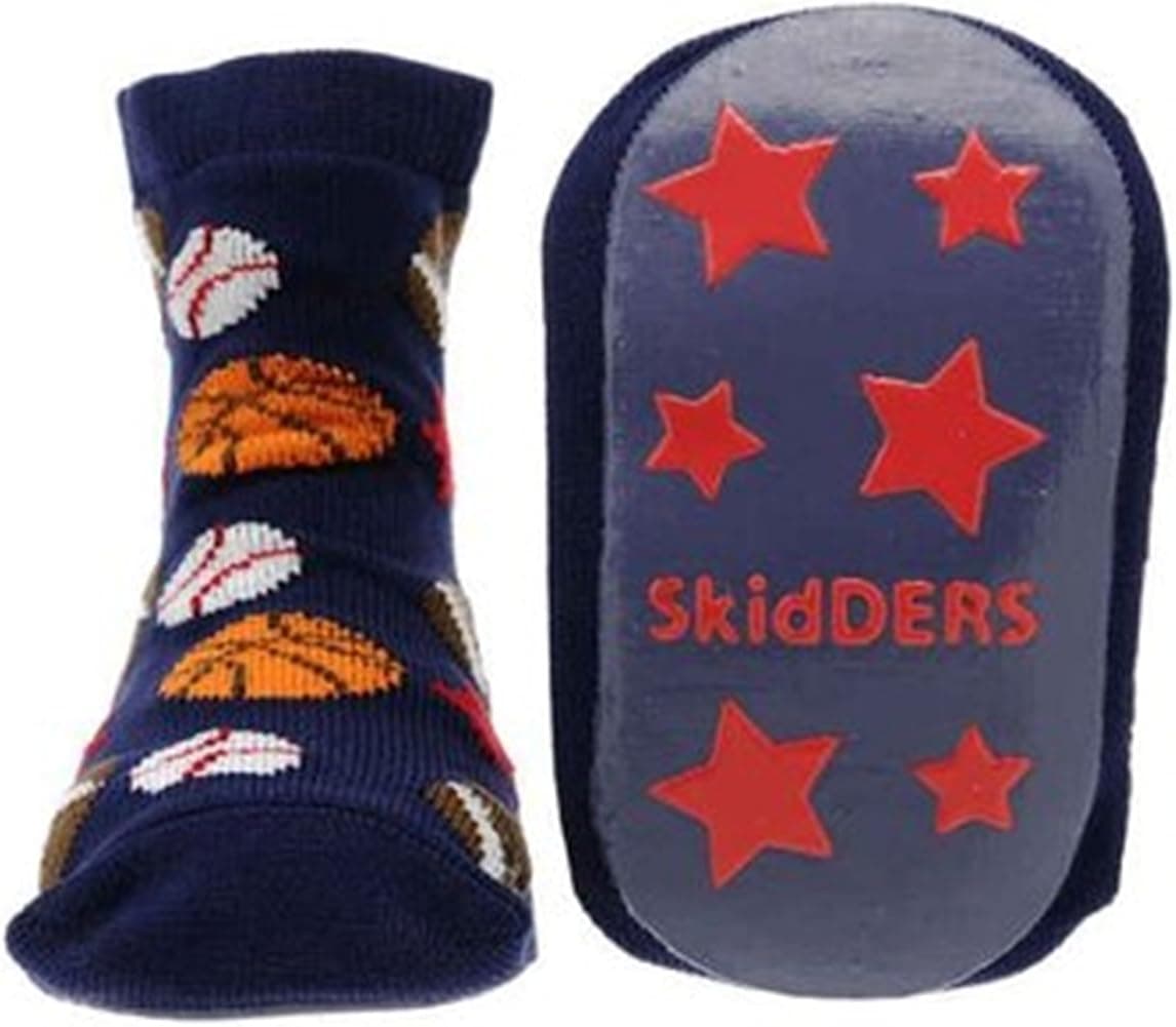 Skidders Navy Sports Gripper Socks for Boys (18 mos)