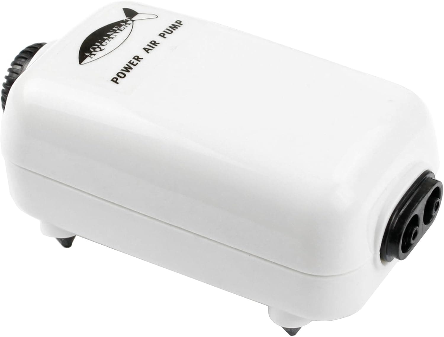 AQUANEAT Aquarium Air Pump Adjustable 65GPH with Accessories 2 Outlets up to 50Gal Fish Tank