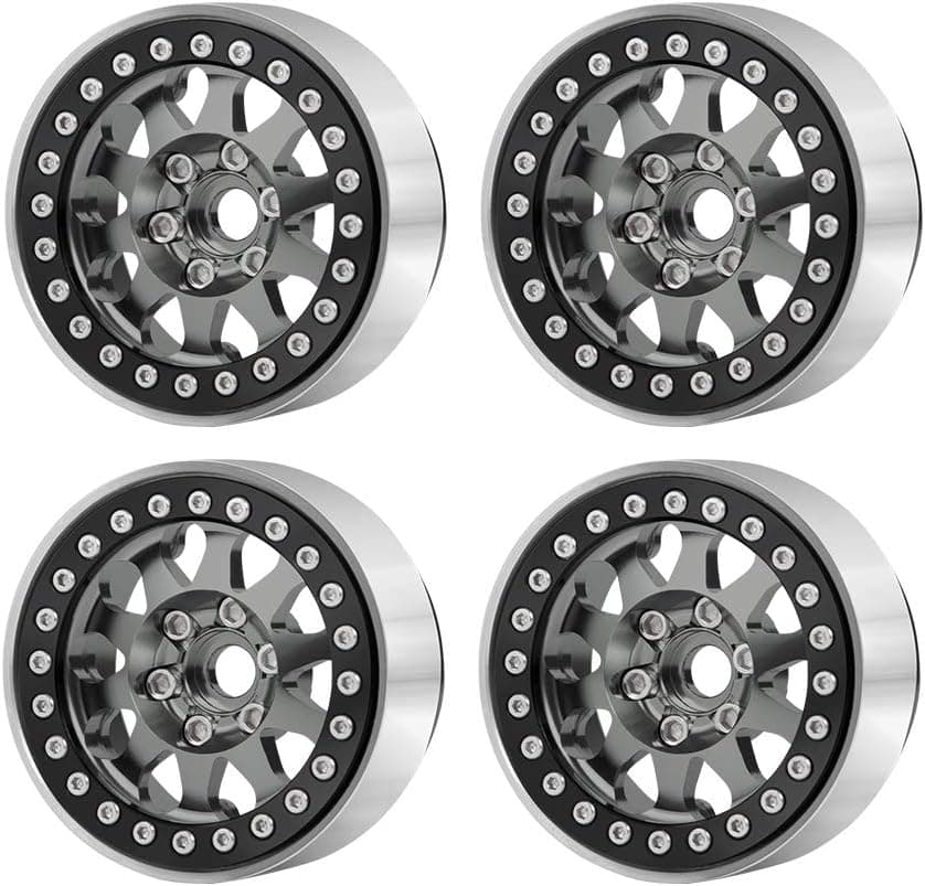 1.9 TRX4 Beadlock Wheels for RC Rock Crawler TRX-4 Axial SCX10 SCX10 III AXI03007 Tamiya CC01