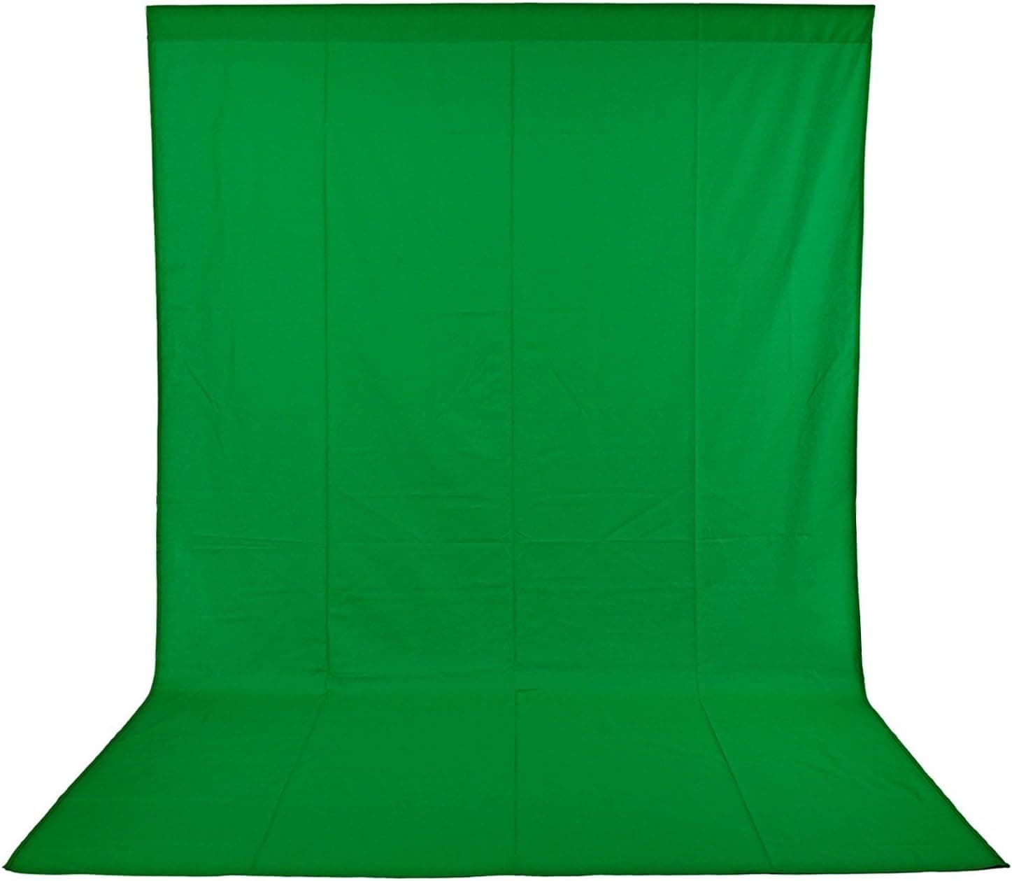 NiuBea Green Screen 100% Cotton Background Backdrop 10 x 10ft Chromakey Green Muslin Backdrop
