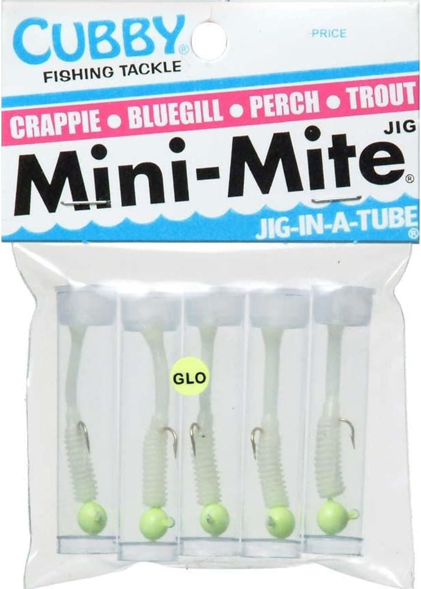 Shadow Mini-Mite Glow Jig-in-a-Tube, Clear