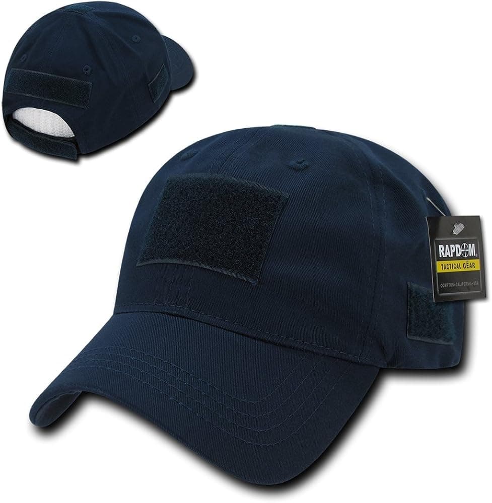 Rapid Dominance Soft Crown Tactical Operator Cotton Cap With Loop Patch - Navy