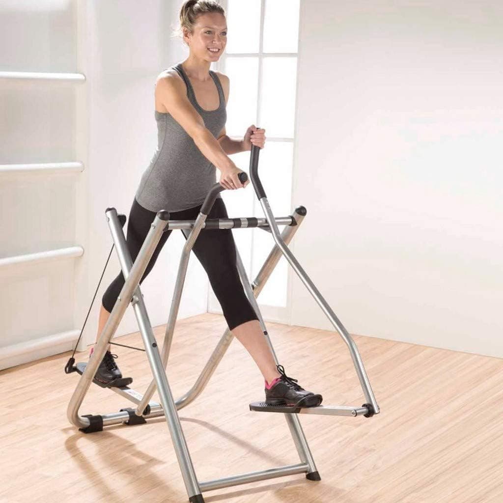 Foldable Air Walk Trainer Elliptical Machine Glider 260 LB Max Weight and 30 Inch Stride for Home Gym Workout