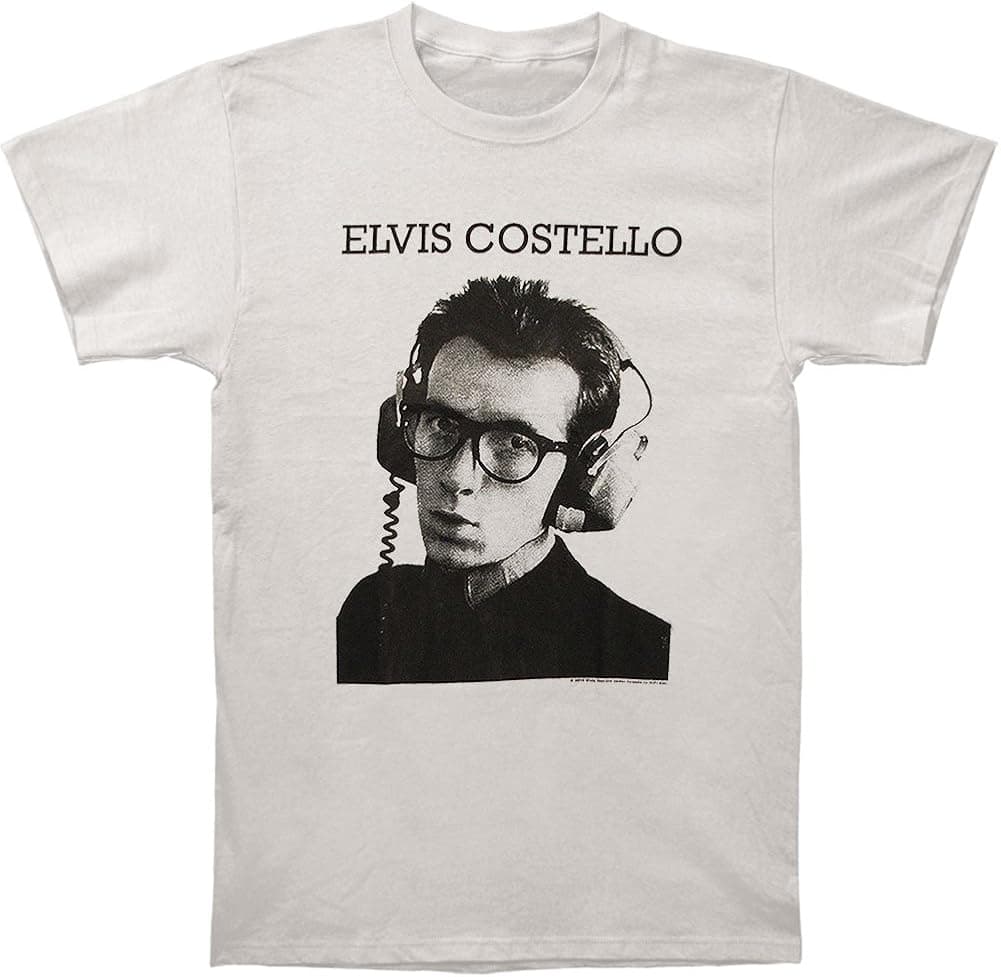 Hxeredue YuanKanJu Elvis Costello - Stereophonic T-Shirt Size L