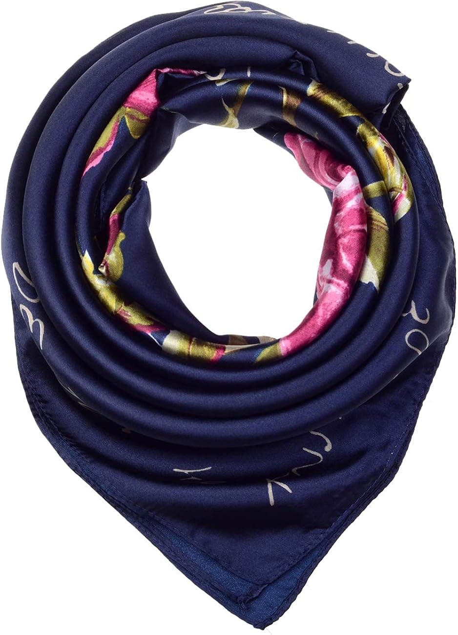 35inch Silk Scarf,Women's Fashion Large Square Satin Headscarf (102)