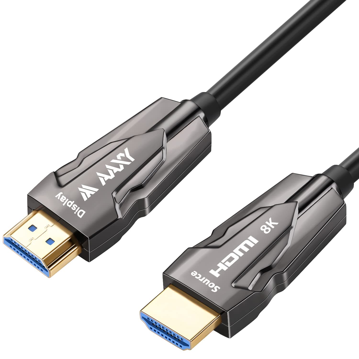 8K Fiber Optic HDMI Cable 33ft, Ultra High Speed 48Gbps Active HDMI 2.1 Cable [8K@60Hz, 4K@120Hz], Support Dynamic HDR, eARC, Dolby Atmos, HDCP 2.3, Compatible with RTX 3080/3090 Xbox Series X PS5