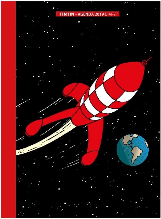 2019 Office Diary Agenda Tintin The Moon Adventure 15x21cm (24397)