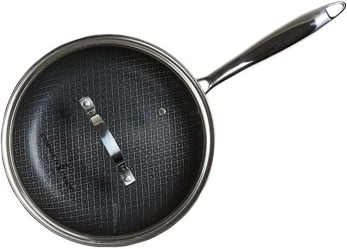 Copper Chef Titan Pan, Try Ply Stainless Steel Non-Stick Frying Pans, 9.5 Inch Fry Pan with Lid