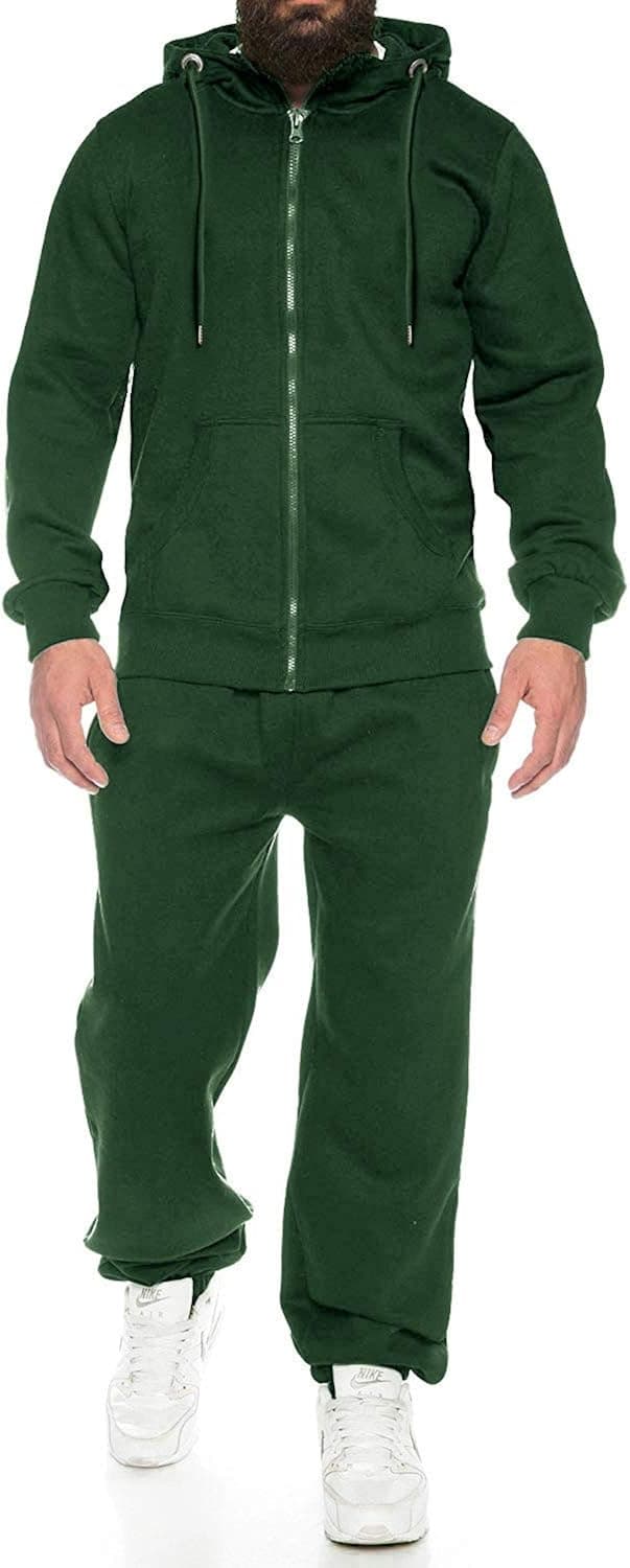 COOFANDY Sweatsuits for Men Long Sleeve 2 Piece Full Zip Hoodie Sweatpants Tracksuit Set Casual Comfy Jogging Suits S-4XL