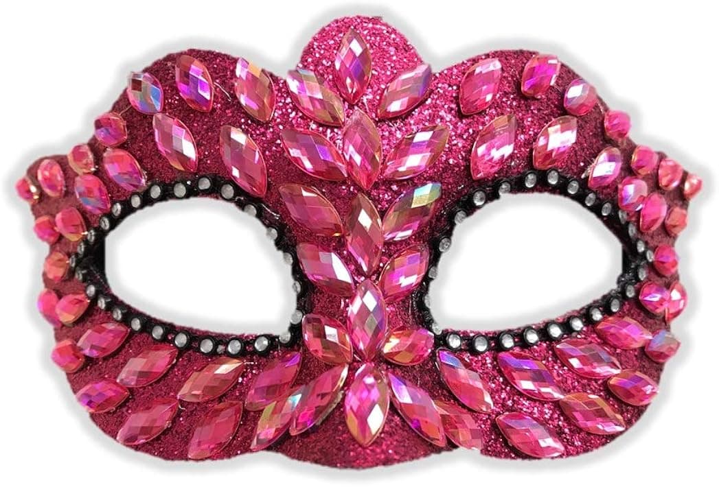 Jeweled Masquerade Eye Mask Adult Womens Faux Gems Costume Accessory