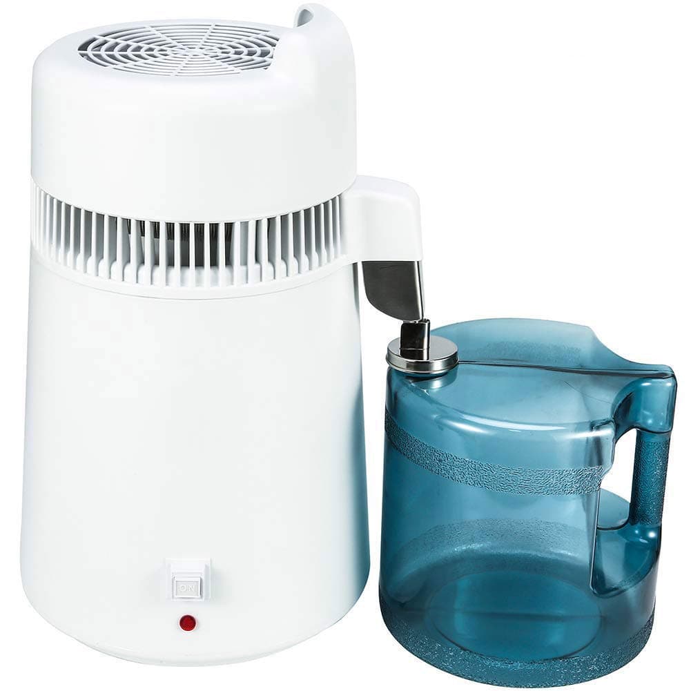 OLizee 900W 110V 6Liter 1.5Gallon Home Countertop Pure Water Distiller Water Purifier with BPA-Free Container and US Plug