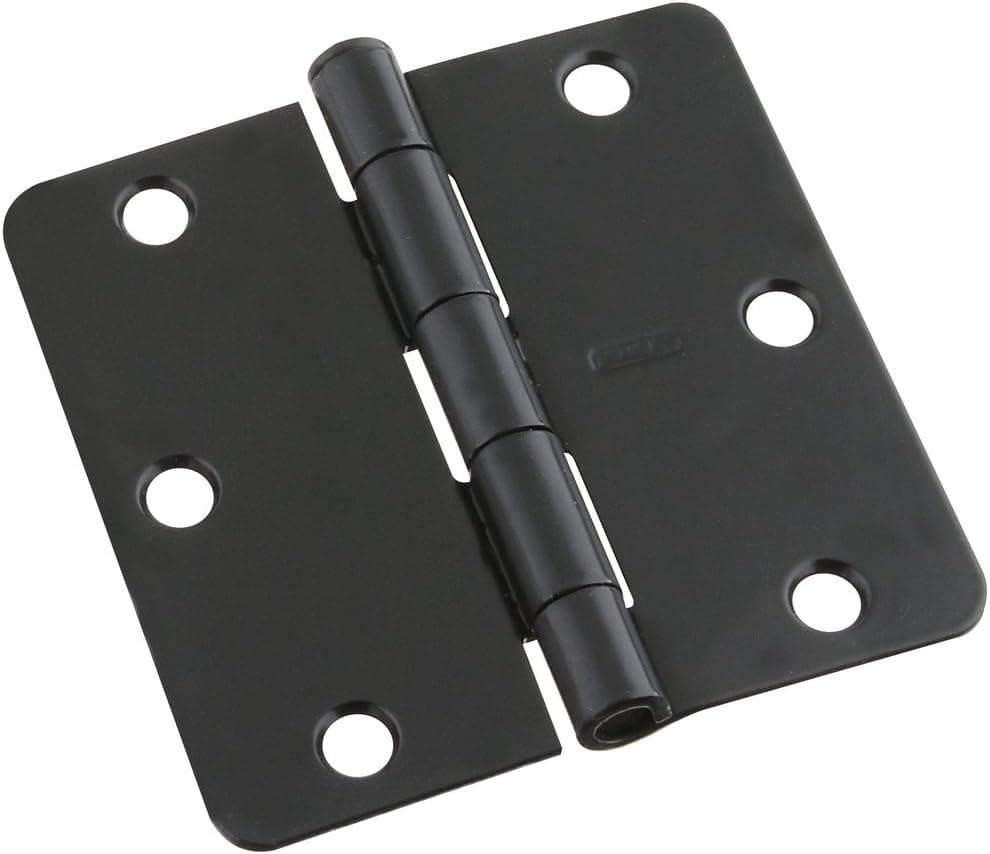 National Hardware S808-238 V8030 Door Hinges in Black, 3-1/2", 2 piece
