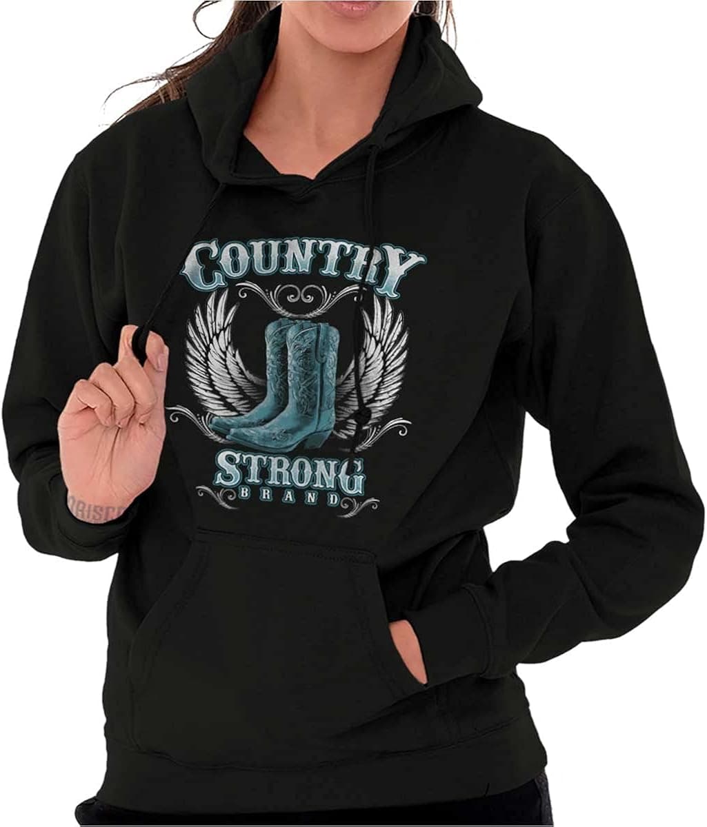 Brisco Brands Cowgirl Boots Southern Hoodie Sweatshirt Women
