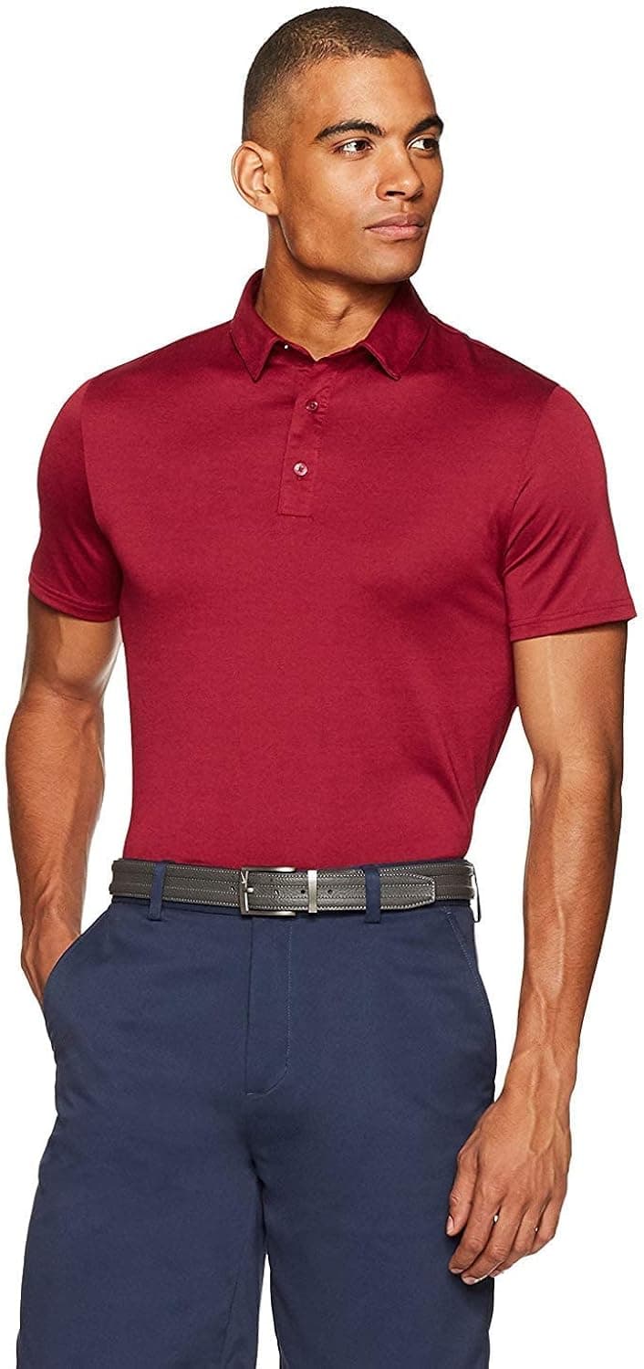 Amazon Essentials Men's Slim-Fit Tech Stretch Polo Shirt