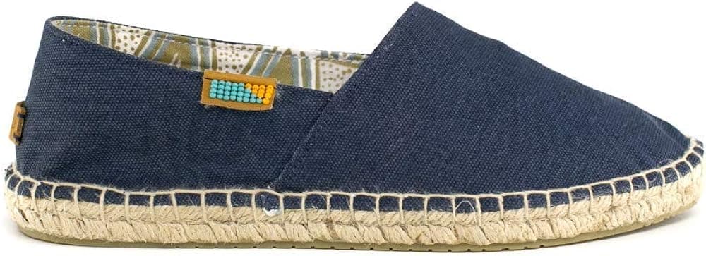 Ubuntu Life Handmade Canvas Espadrille Shoes for Men, Comfortable Jute Flats