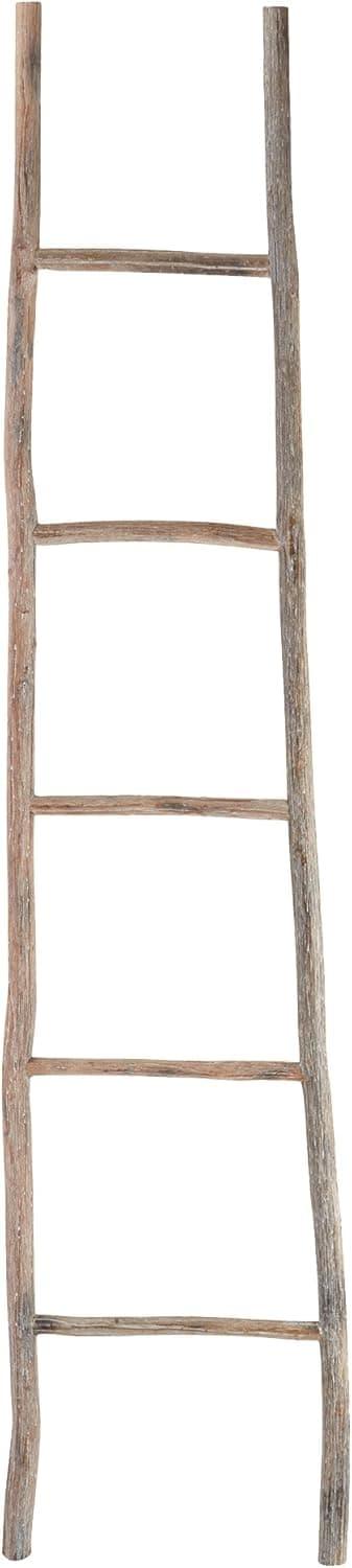 Dimond Home Wood White Washed Ladder