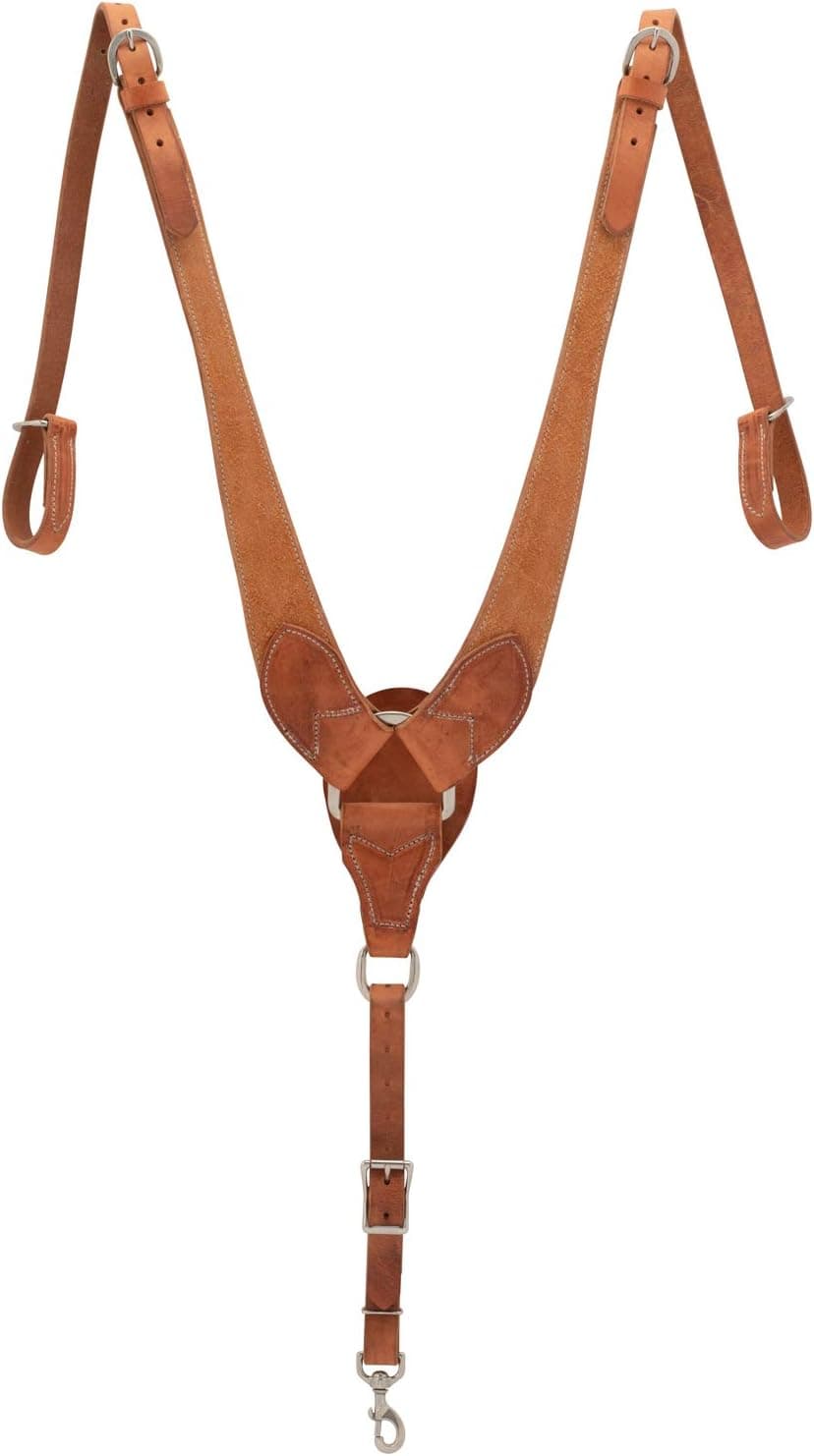 Weaver Leather 40-1122 Rough Out Russet Harness Leather Pulling Breast Collar