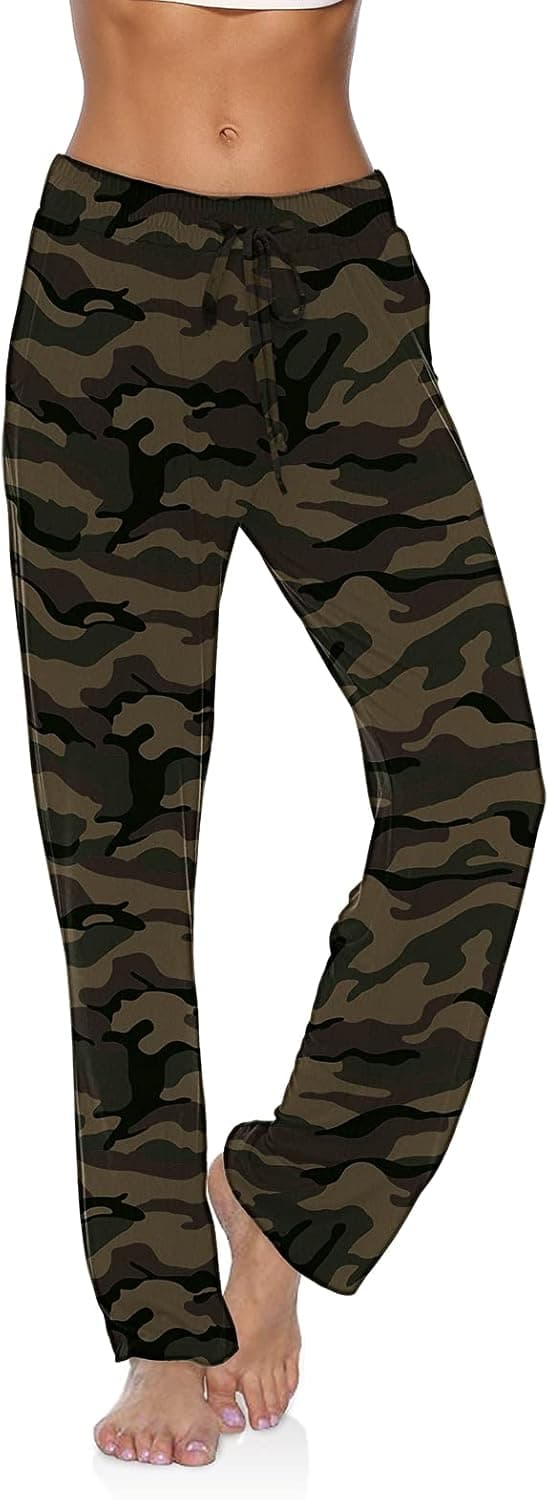 DIBAOLONG Womens Yoga Pants Wide Leg Loose Drawstring Comfy Lounge Workout Sweatpants with Pockets