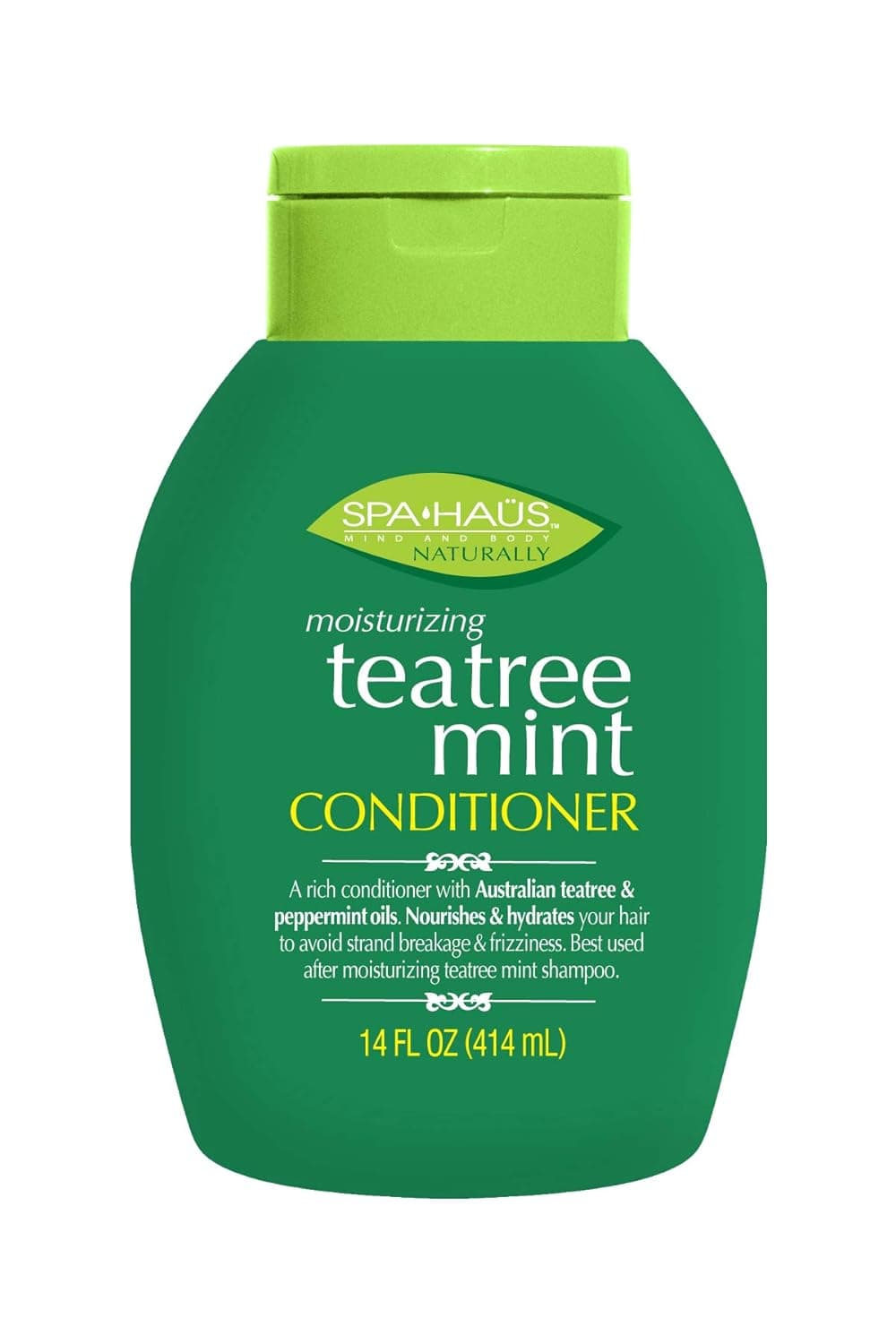Spa Haus Naturally Conditioner, Tea Tree Mint, 14 Fluid Ounce (12 Pack)
