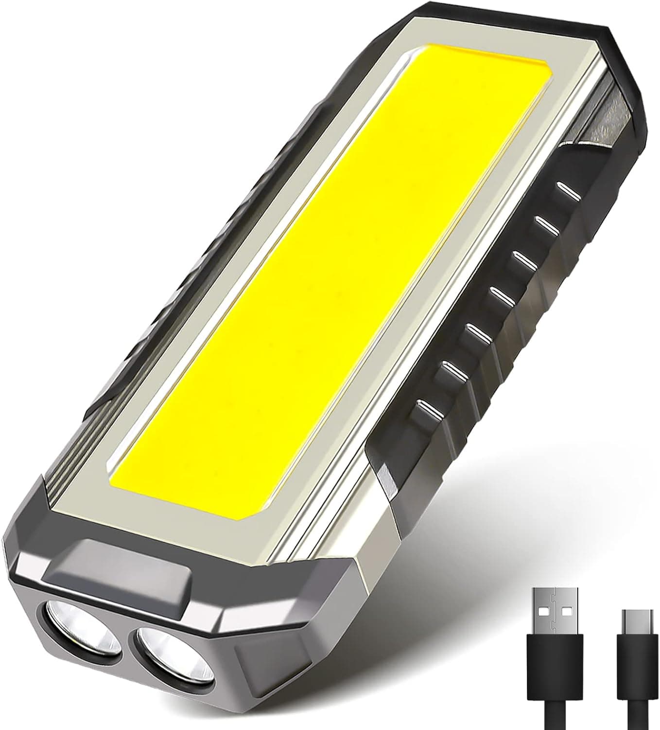 Led Work Light, Portable Magnetic light, 1000 Lumens Rechargeable COB Work Light, Mechanic Light with Magnetic Base and Hanging Hook,7 Modes, Flashlight for Car Repair Grill Camping Hiking Emergency