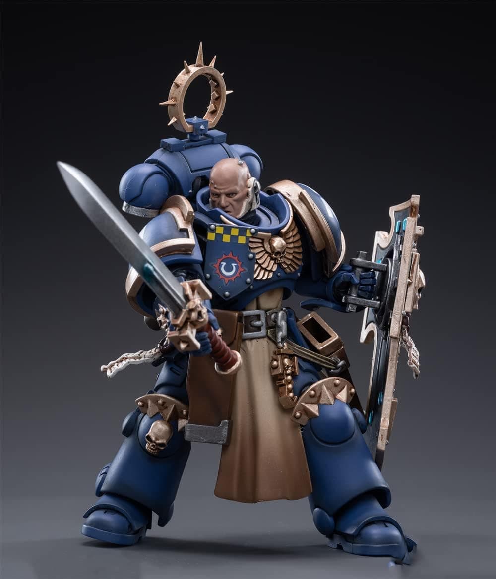 HiPlay JoyToy × Warhammer 40K Officially Licensed 1/18 Scale Science-Fiction Action Figures Full Set Series -ULTRAMARINES Space Marines Bladeguard Veterans 03