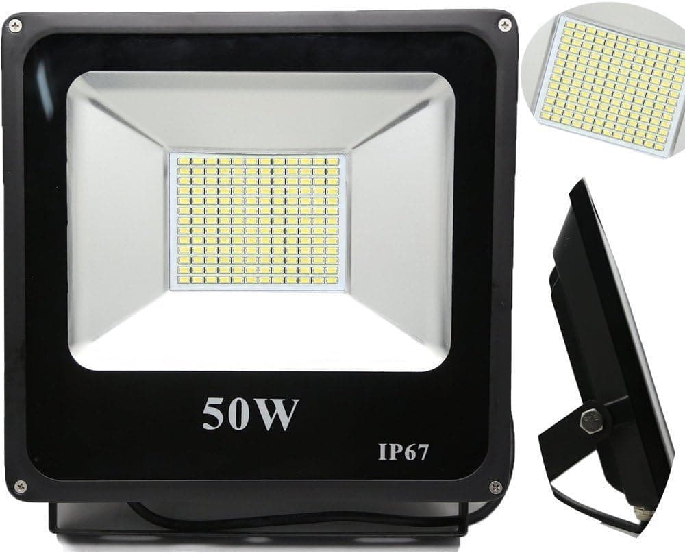 Hykolity 50W LED Flood light SMD 5730 Lamp IP67 Waterproof Warm White 4000 Lumen ,3000K High Power Outdoor Indoor Security Spotlights Floodlight
