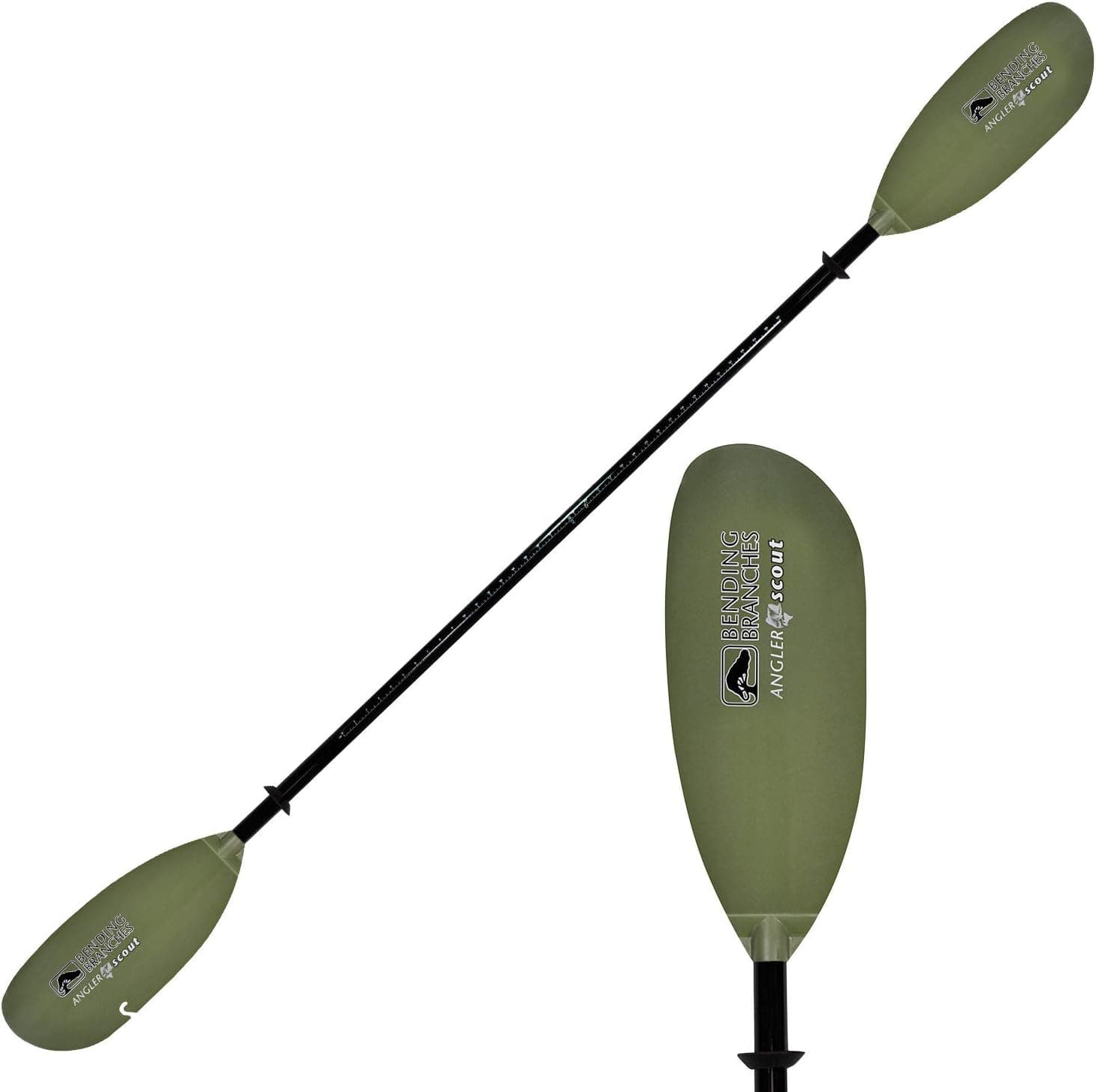 BENDING BRANCHES Angler Scout 2-Piece Snap-Button Kayak Fishing Paddle